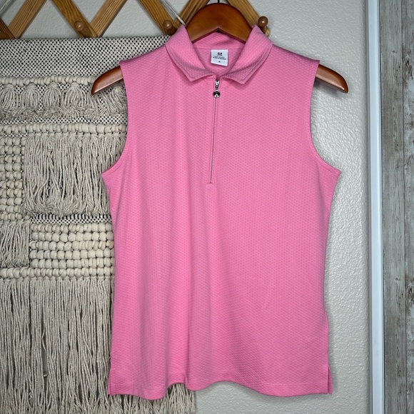Daily Sports Peoria Sleeveless Polo in Pink - Picture 1 of 5